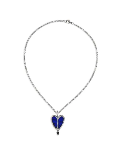 Poison Drop Lab collar bañado en plata de ley