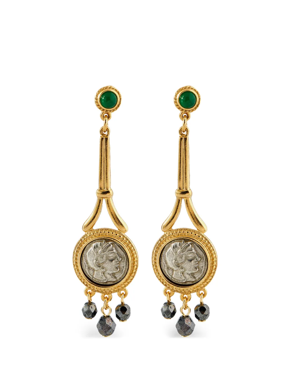 Ben Amun embellished drop earrings - Gold
