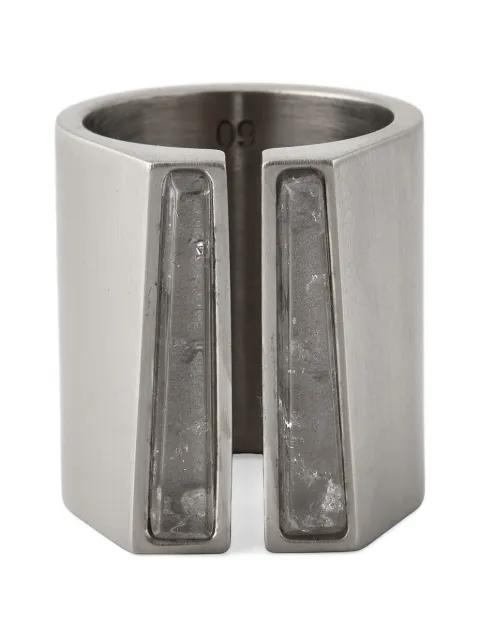 Rick Owens crystal open-band ring