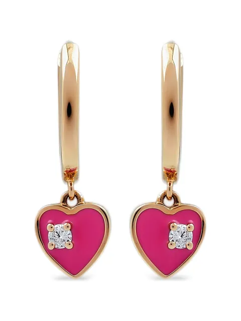 Herald Percy Diamonds Ohrringe mit Herzanhänger