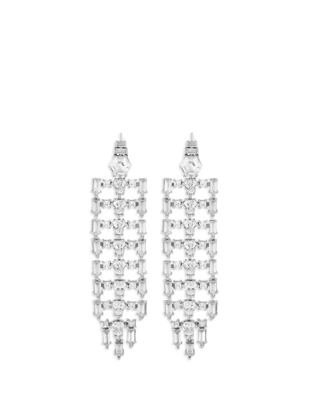 ISHARYA radiant waterfall earrings - Silber