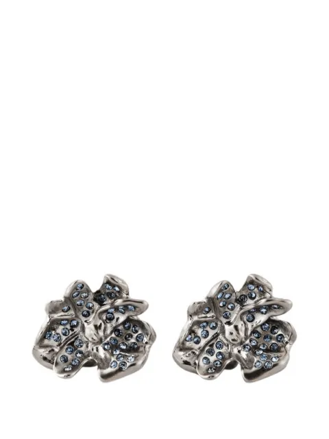 Marni flower crystal stud earrings