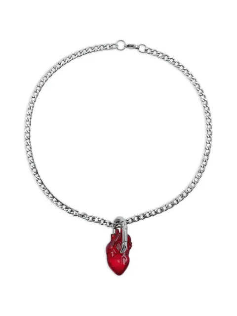 Marcela Lopez anatomical heart chain necklace