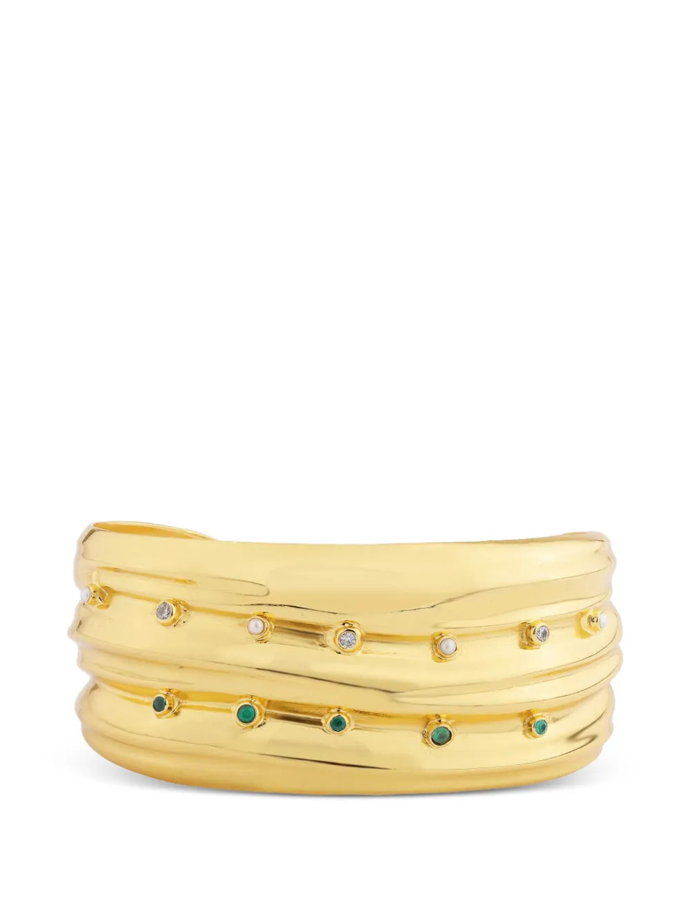 Bohéme festive stone bracelet - Gold