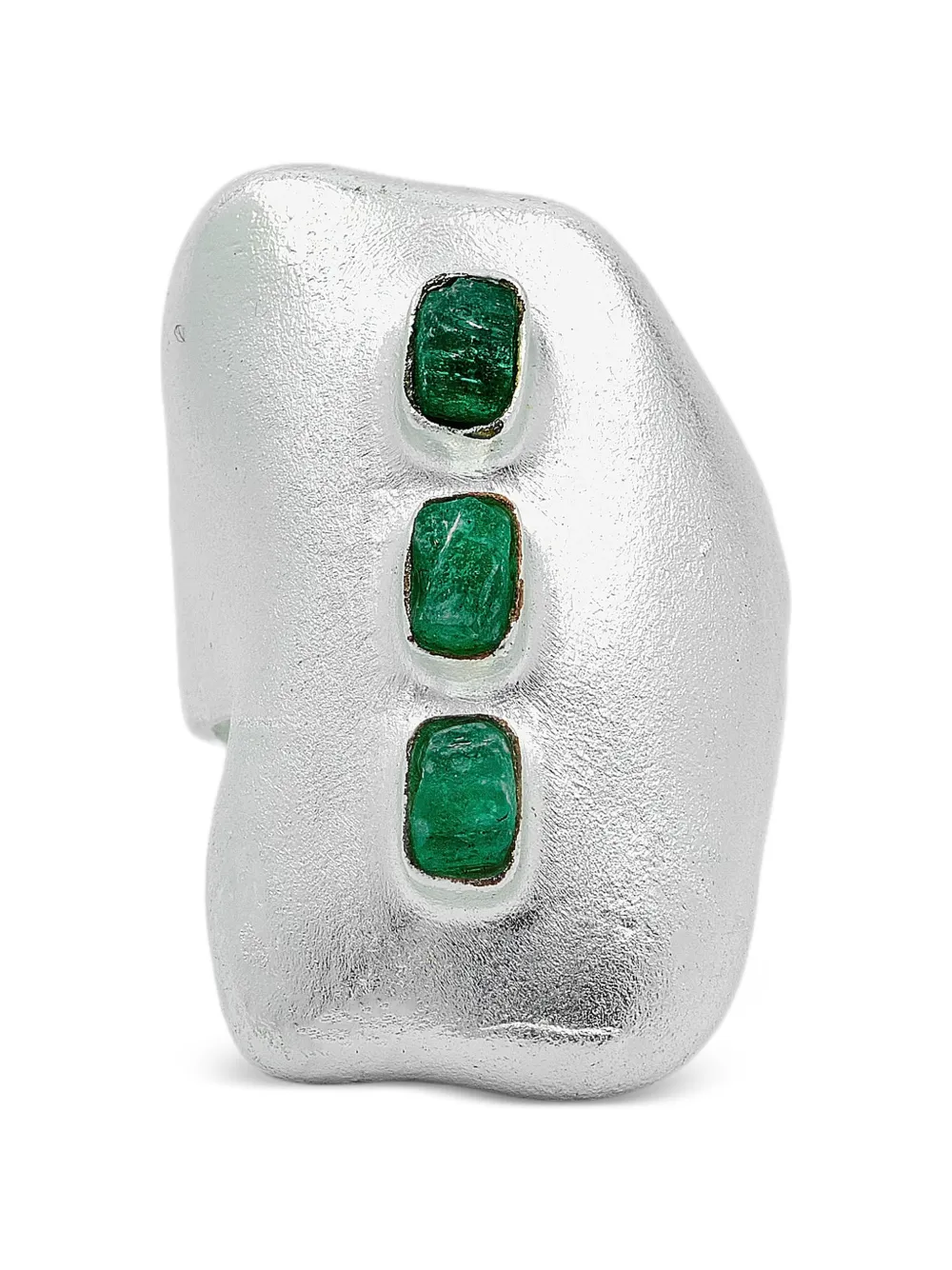 FENOMENA emerald brass ring muzo - Argento