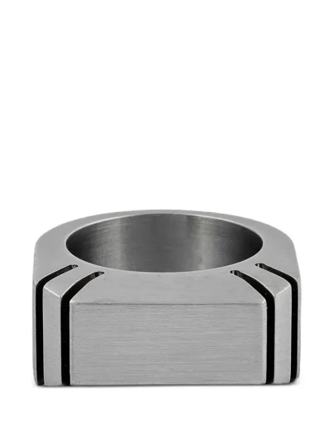 Rick Owens anillo con diseño biselado