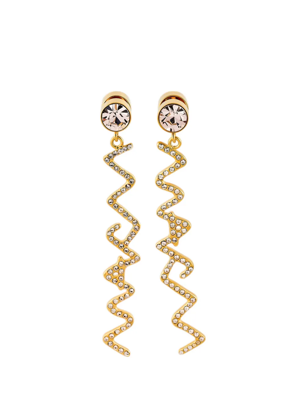 Marni Logo-pendant Earrings In Gold
