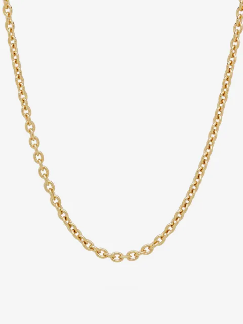 Tom Wood plated thin ada chain necklace