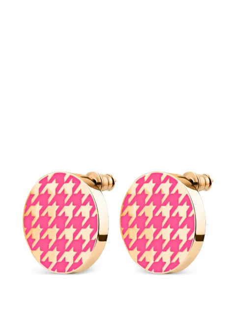 Luta houndstooth-pattern earrings