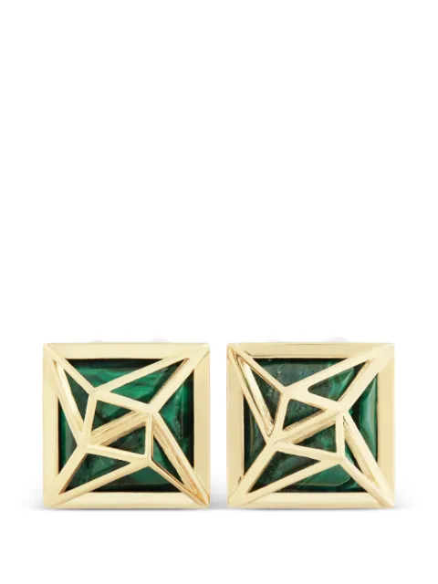 Amarin aretes Kilimanjaro con malaquita