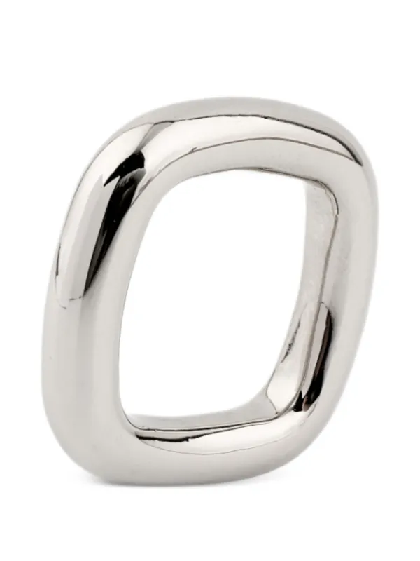 アクセサリー Maison Margiela Square Ring 16AW MM6 Maison Margiela Square Ring | Silver | FARFETCH NZ