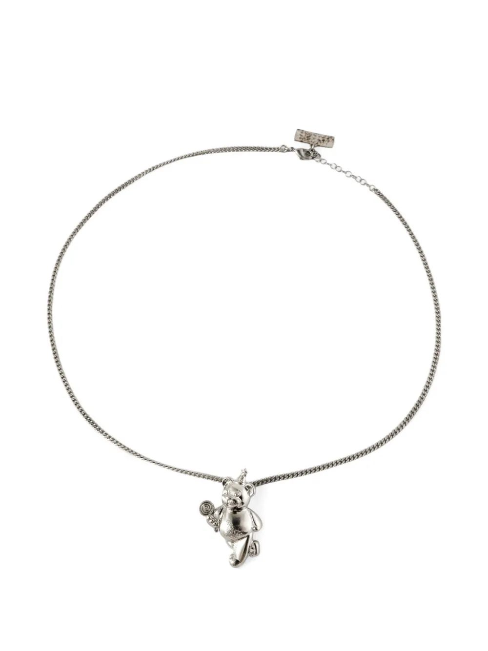 MM6 Maison Margiela bear-pendant necklace - Argento