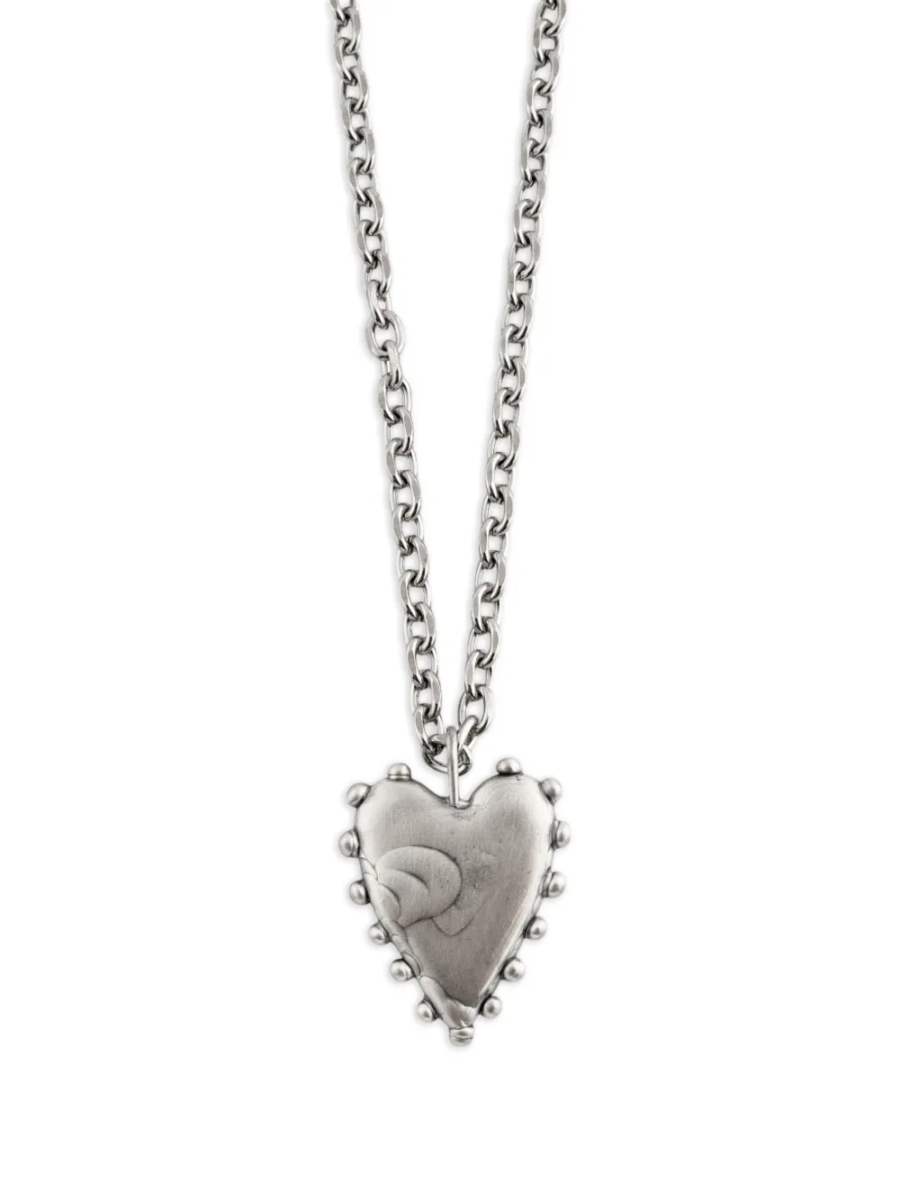  Poison Drop Lab Collar Con Colgante De Corazón - Plateado 