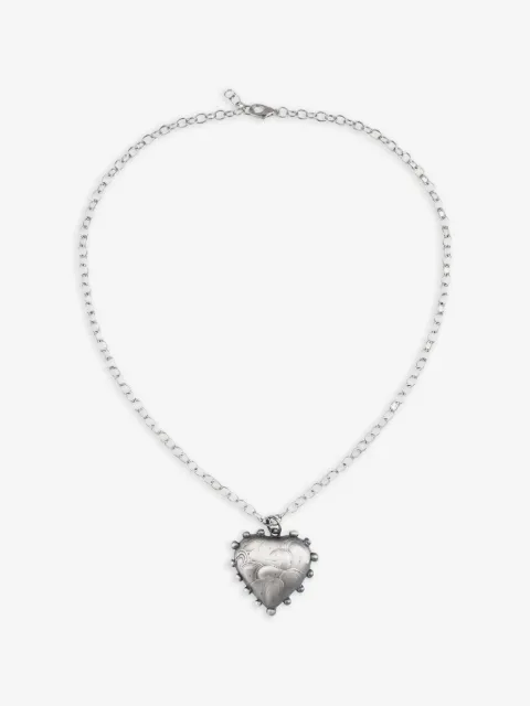 POISONED HEARTS heart pendant chain necklace