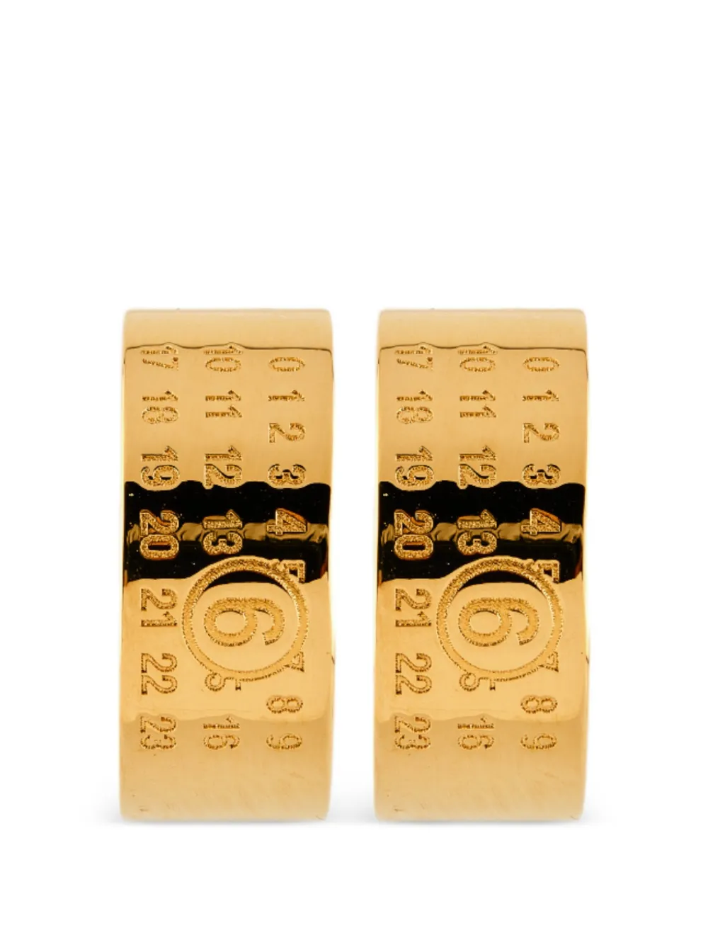 MM6 Maison Margiela demi-hoop earrings - Oro