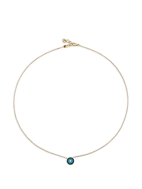 Bil Arabi coin enamel necklace