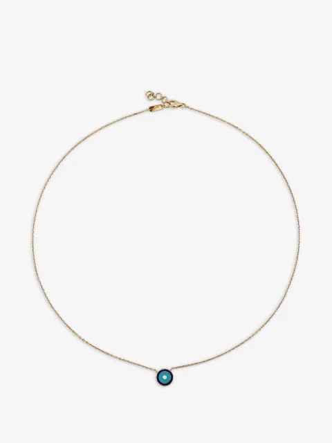 Bil Arabi coin enamel necklace
