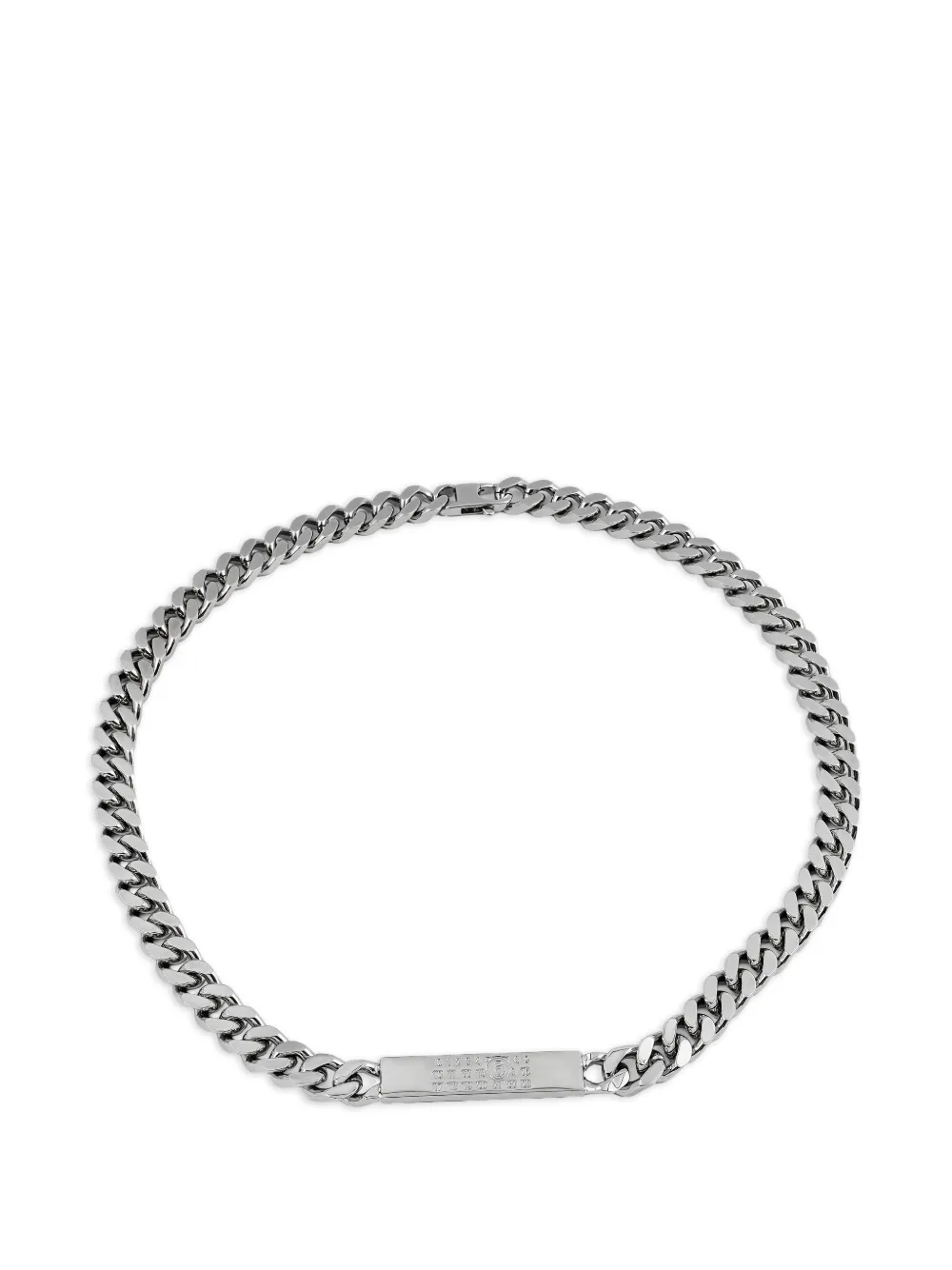 MM6 Maison Margiela logo-detail chain necklace - Argento