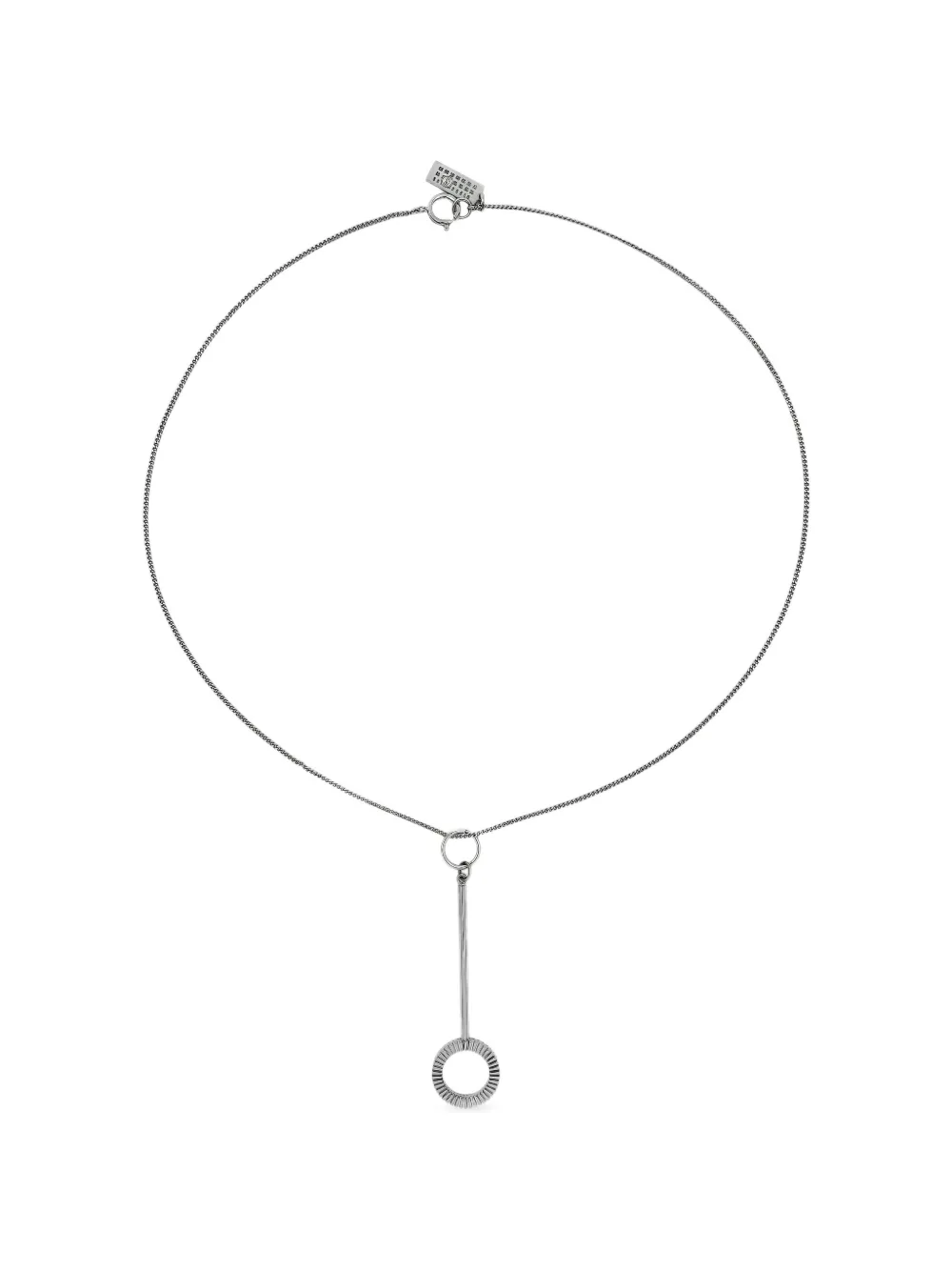 MM6 Maison Margiela loupe-pendant chain necklace - Argento