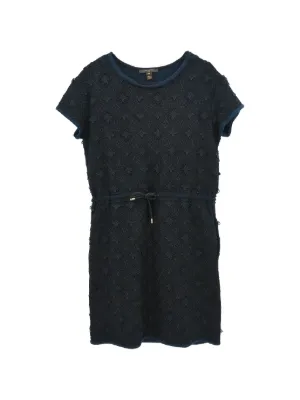 Louis Vuitton Pre-Owned Lace Pattern Dress | Blue | FARFETCH ID