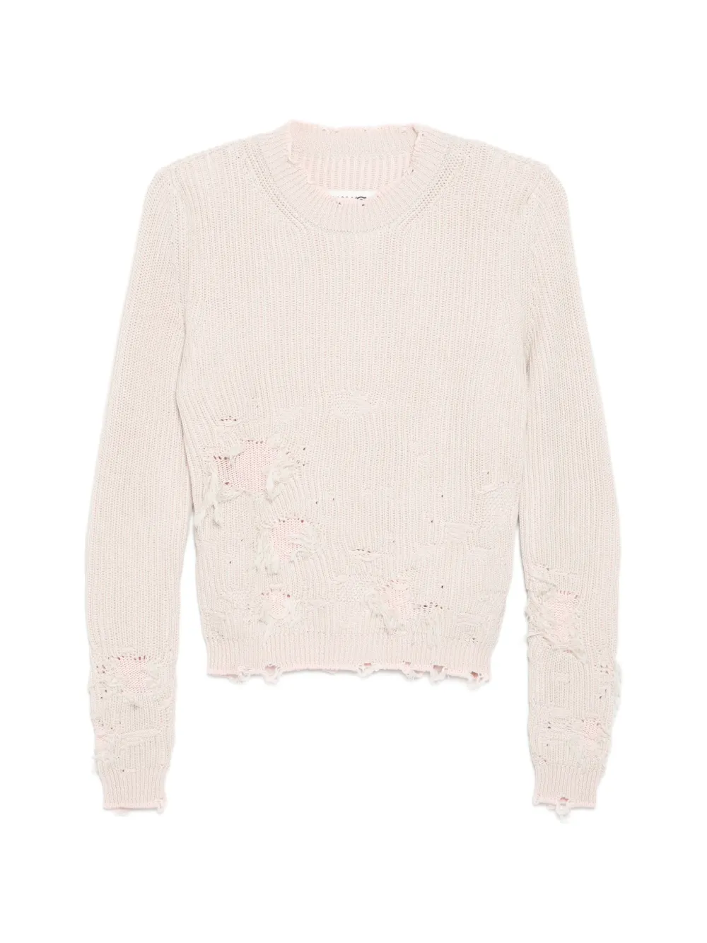 MM6 Maison Margiela Maglione con effetto vissuto - Rosa