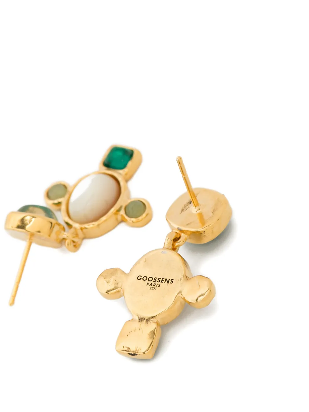  Goossens Cross Lagune Earrings - Green 
