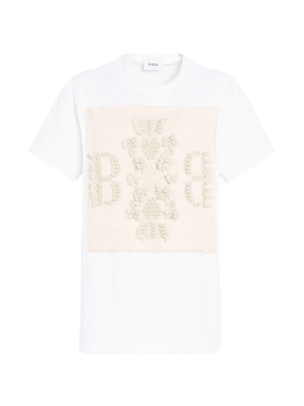 Barrie T-shirt in cashmere con applicazione - Bianco