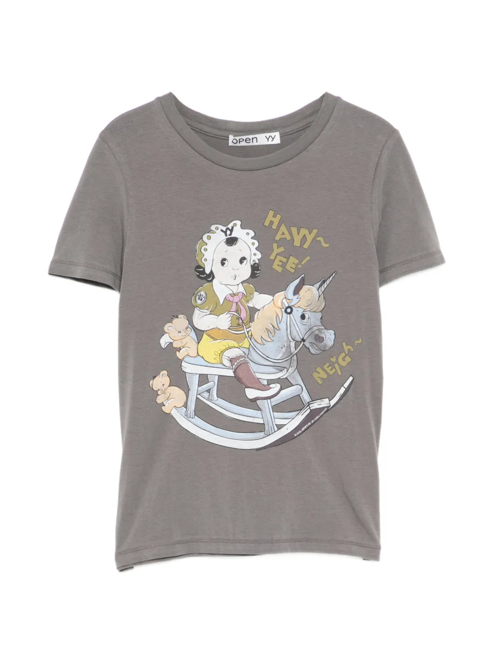 Open YY T-shirt Rocking Baby - Grigio