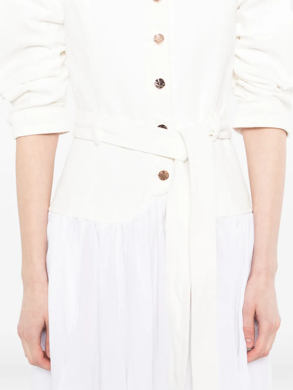 Gabriela Hearst Delyth jurk Wit