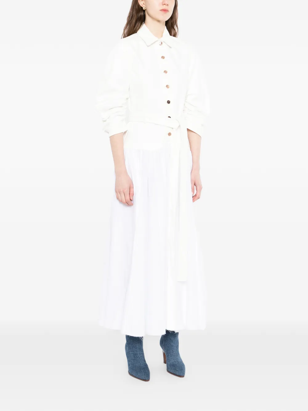Gabriela Hearst Delyth jurk Wit