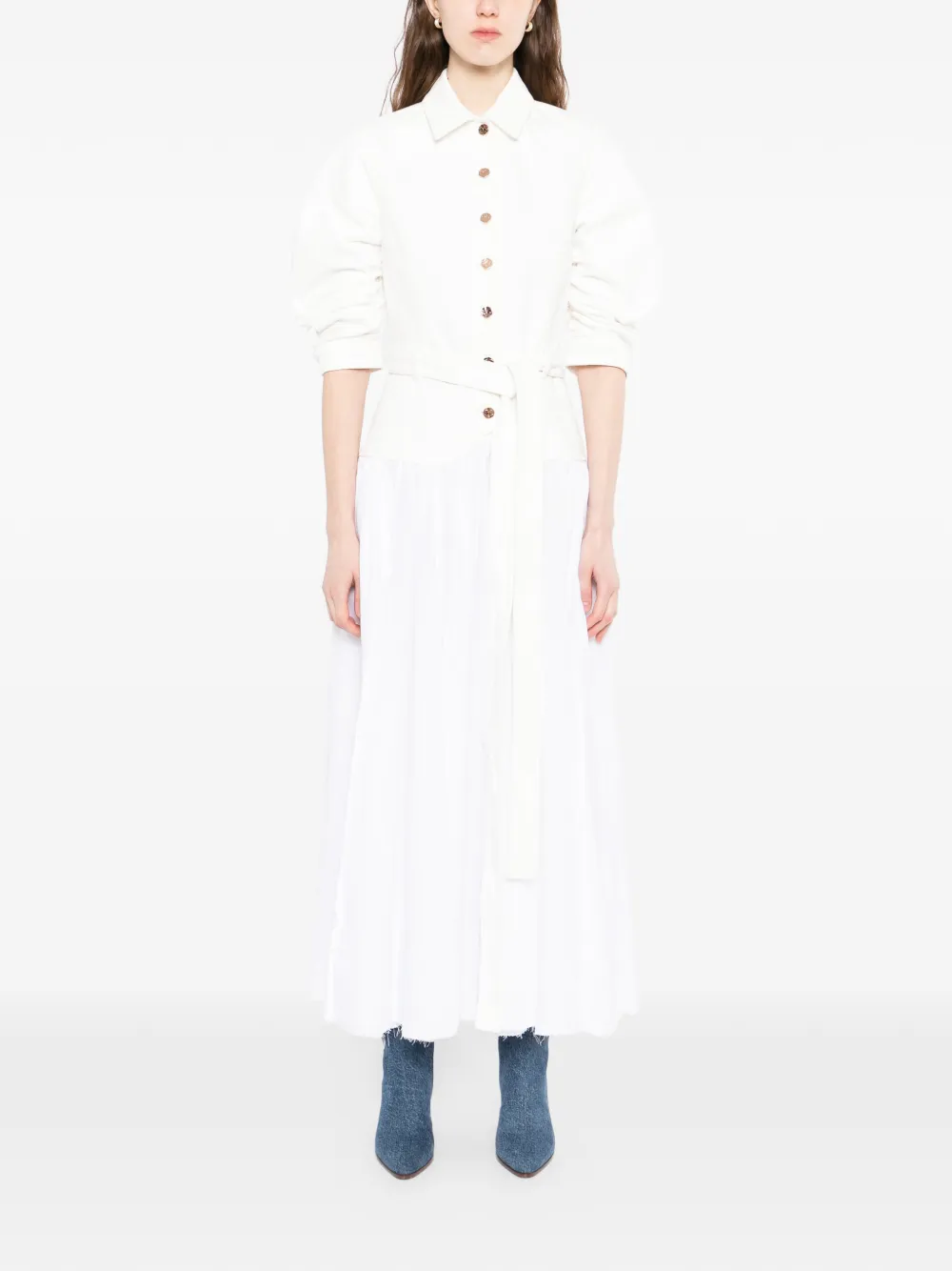 Gabriela Hearst Delyth jurk Wit