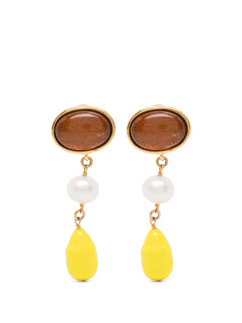 Goossens Orecchini Lagune - Marrone