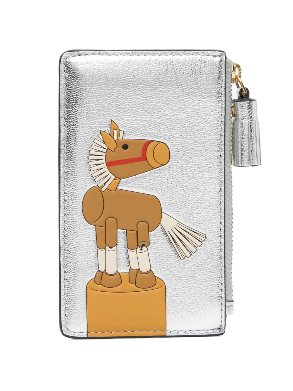 Anya Hindmarch Portacarte Year Of The Horse - Argento