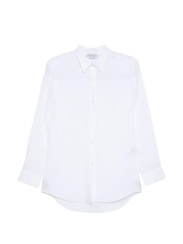 Gabriela Hearst Reyes Button Shirt in White