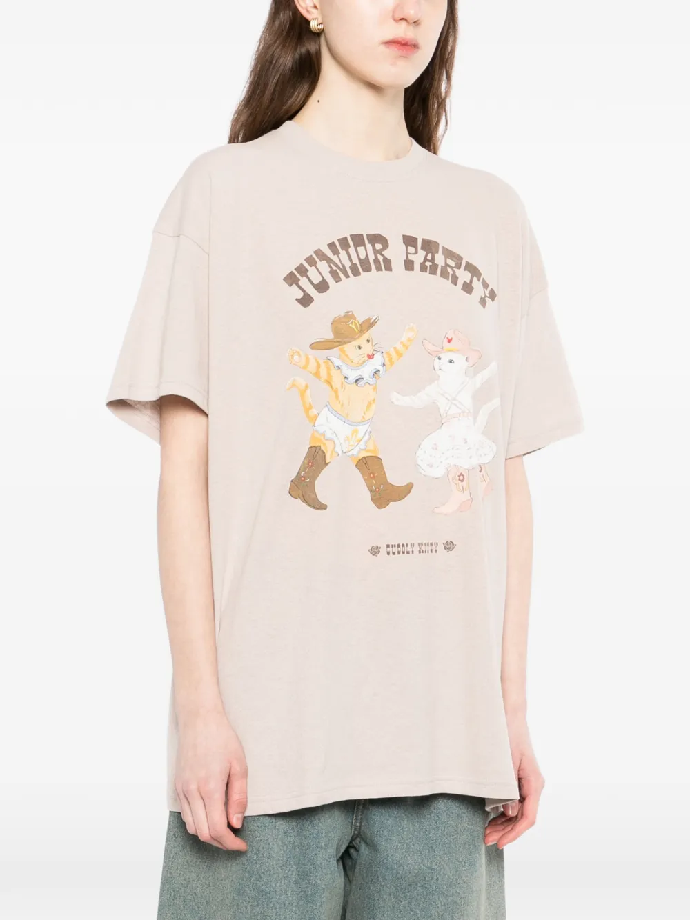  Open Yy Pet Club Party T-shirt - Neutrals 