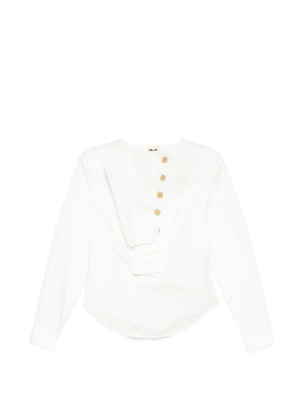 KHAITE Top Poe - Bianco