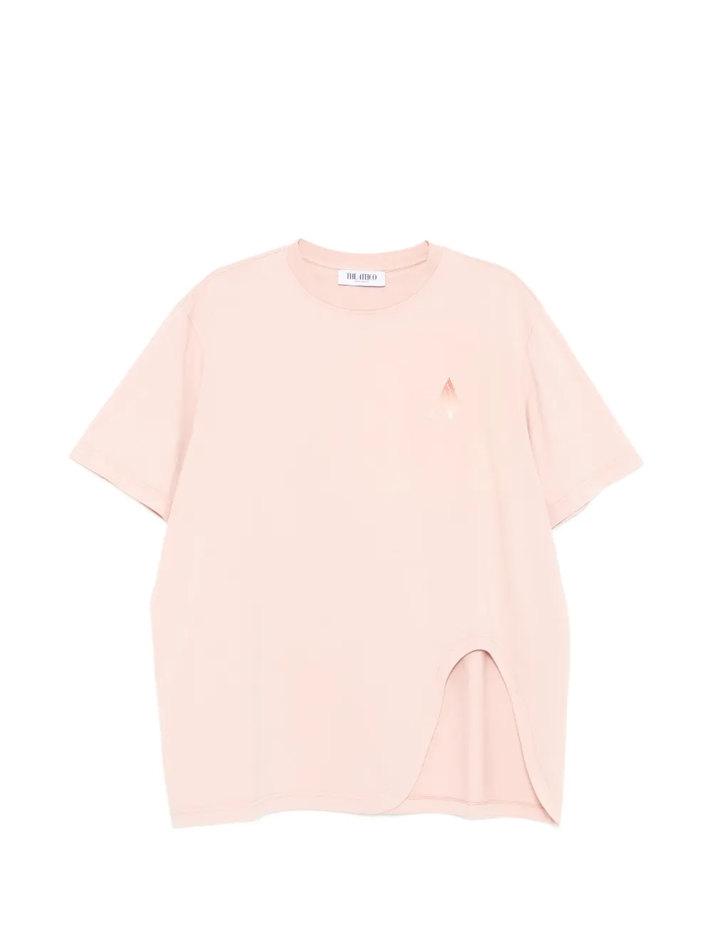 The Attico logo-print T-shirt - Rosa