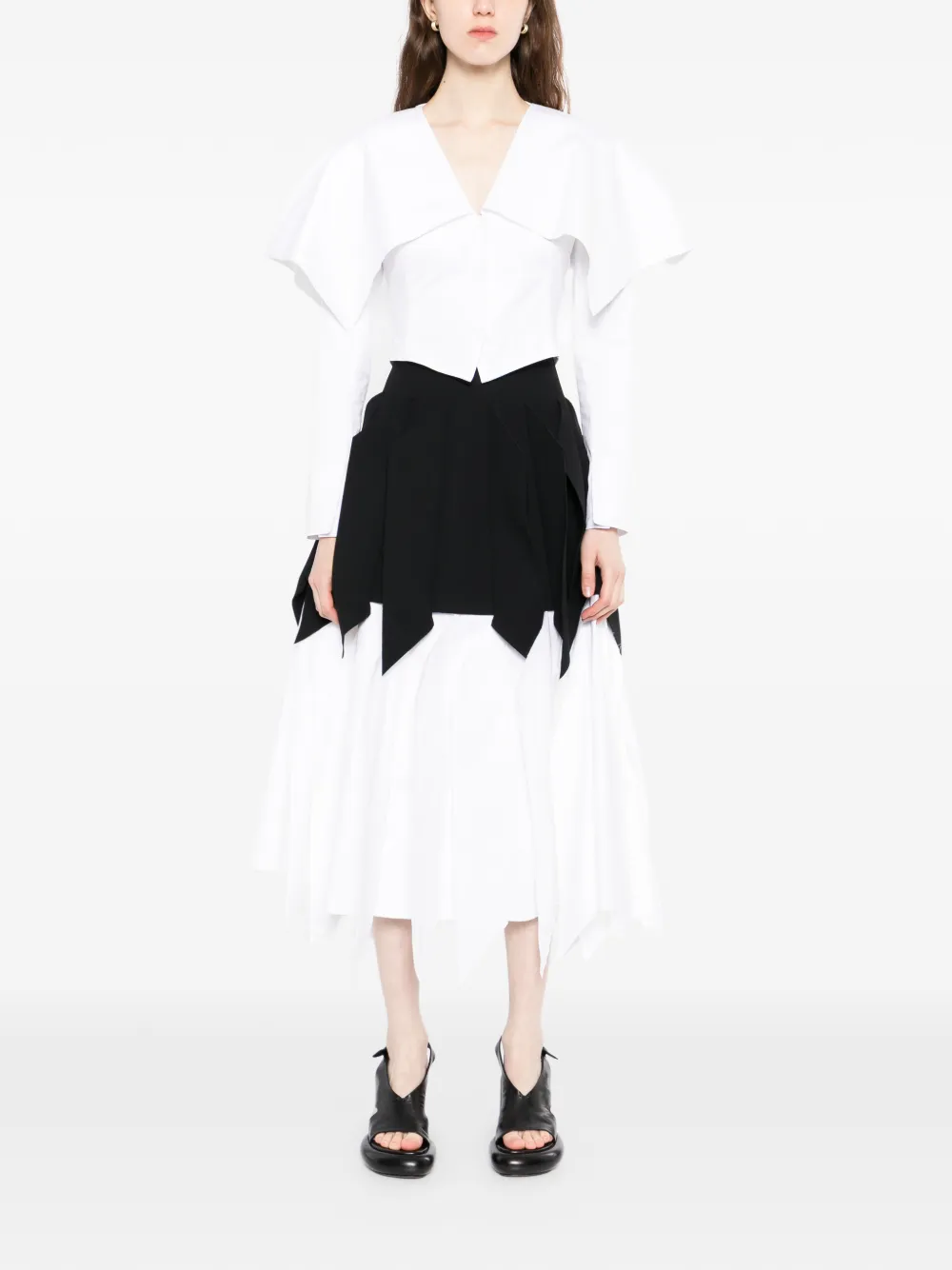  A.w.a.k.e. Mode V-neck Jacket - White 