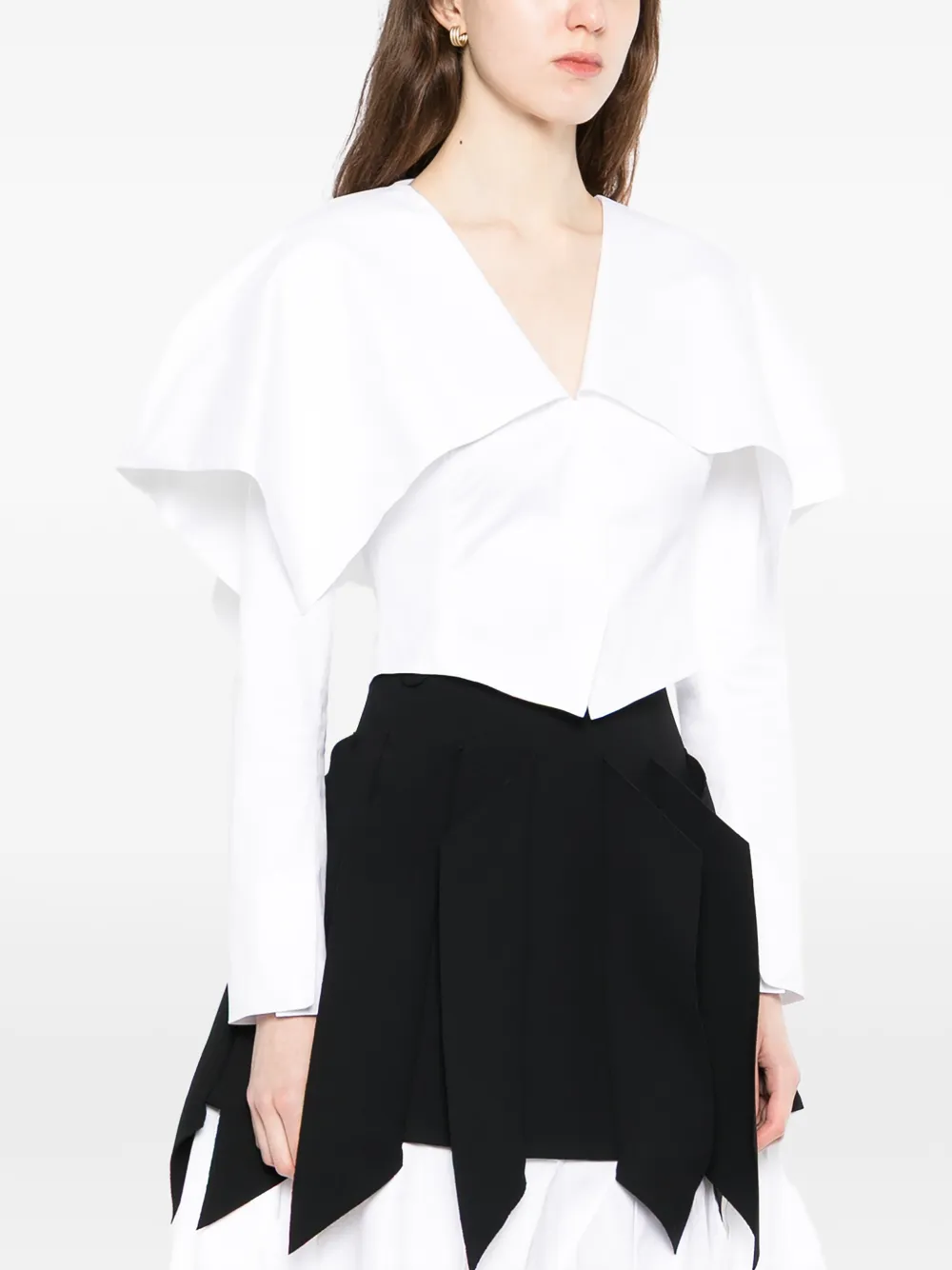  A.w.a.k.e. Mode V-neck Jacket - White 