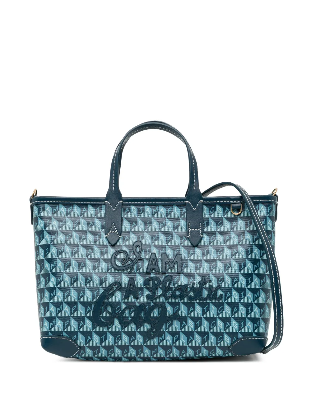 Anya Hindmarch Borsa tote I Am a Plastic Bag XS - Blu
