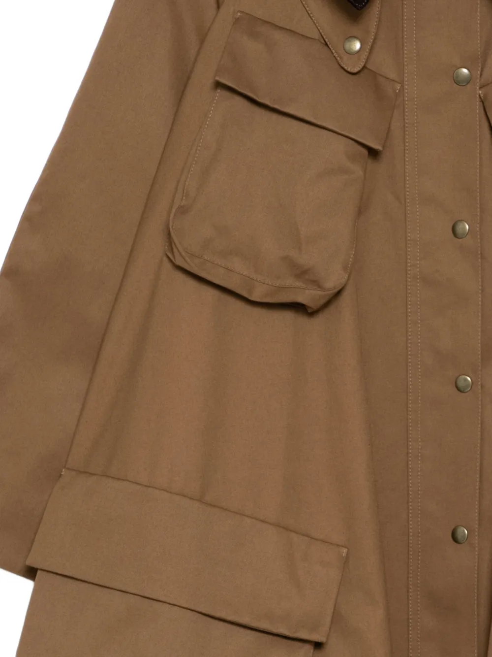  A.w.a.k.e. Mode Gaberdine Coat - Brown 