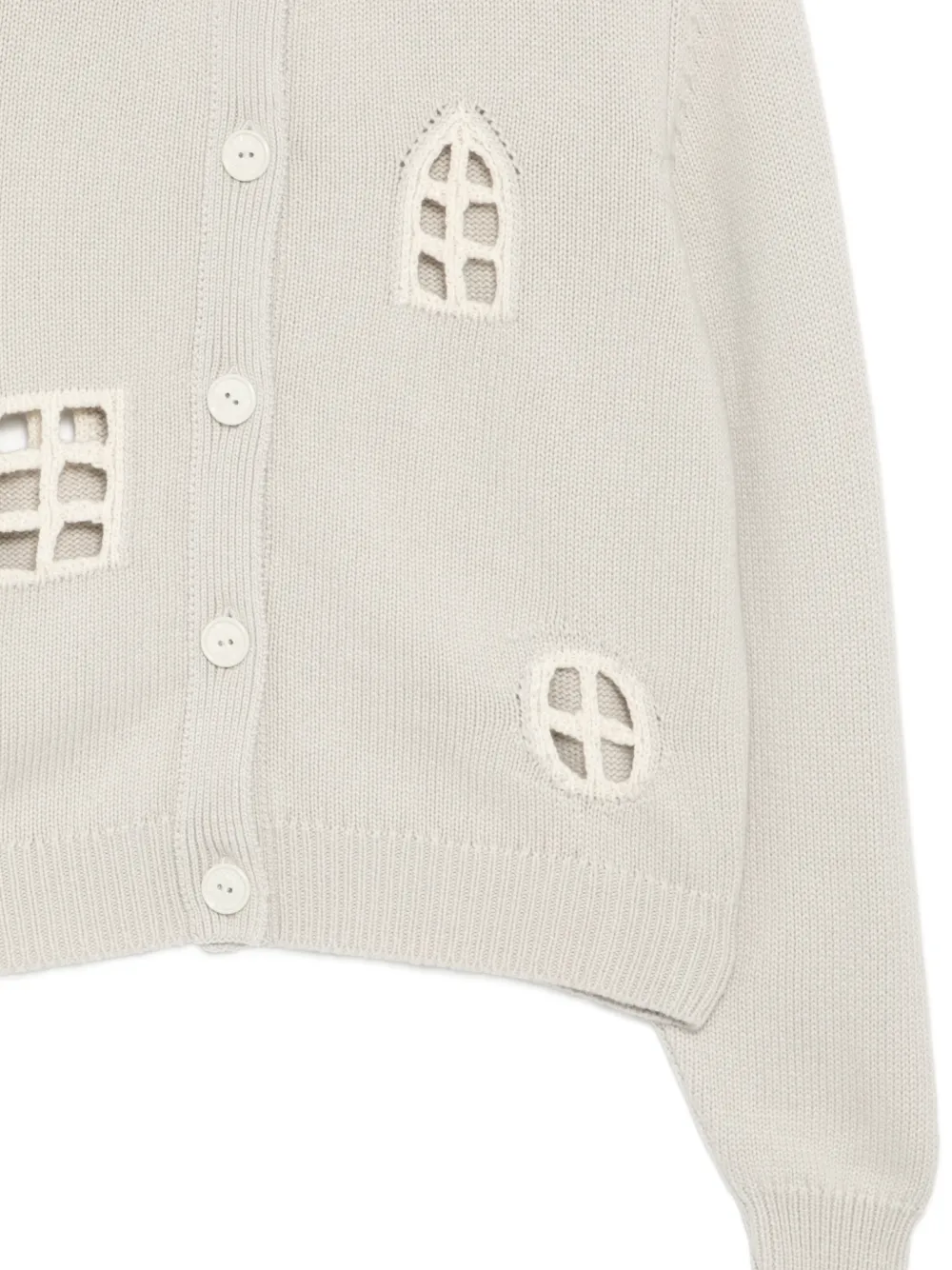  Barrie Openwork Motif Cardigan - Neutrals 