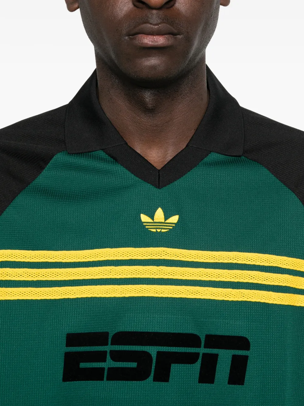 adidas Gestreept T-shirt met lange mouwen Groen