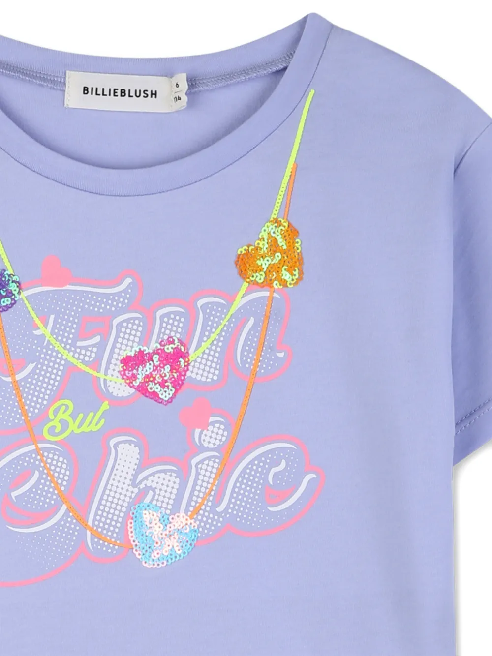 Billieblush T-shirt met grafische print Blauw