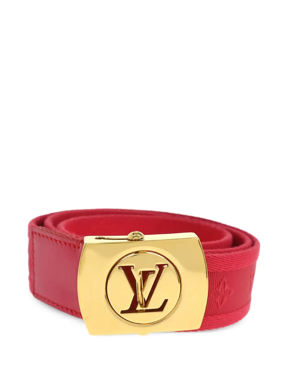 Louis Vuitton Pre-Owned Cintura con monogramma 2012 - Rosso