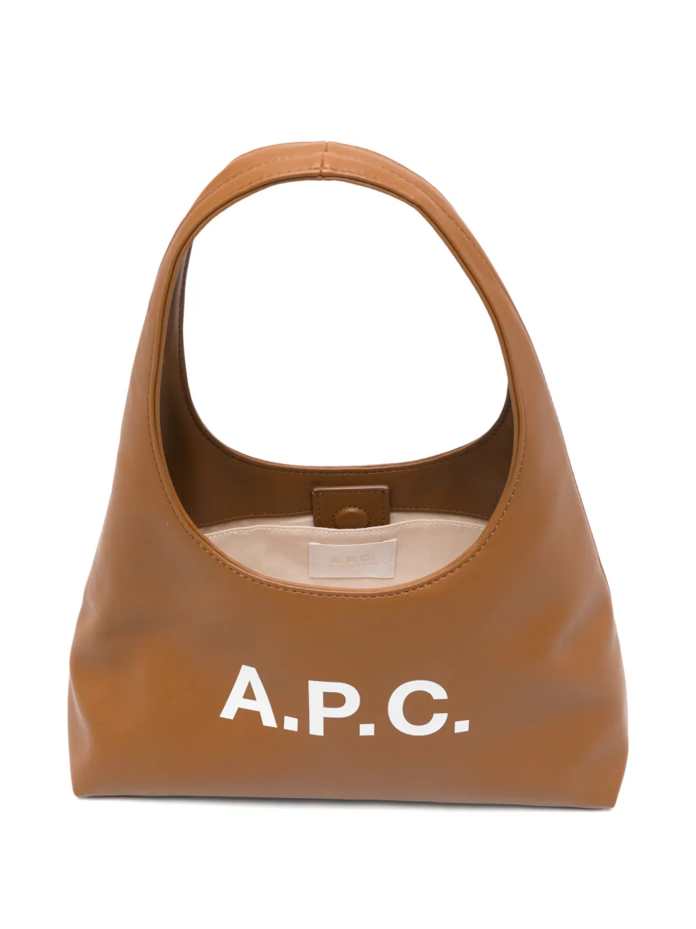 A.P.C. Ninon shopper met logo Bruin