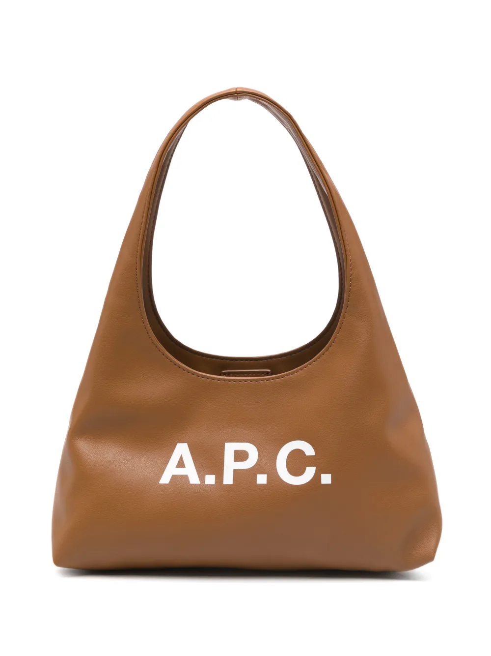 A.P.C. Ninon logo-lettering tote bag - Marrone