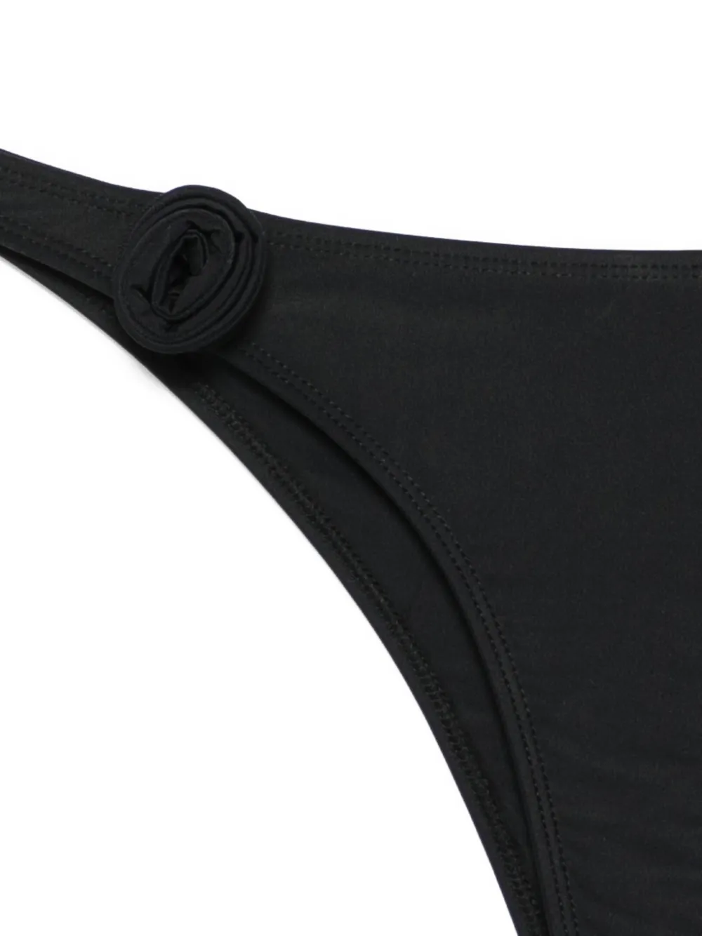  Coperni Rosette Tie Bikini Bottom - Black 