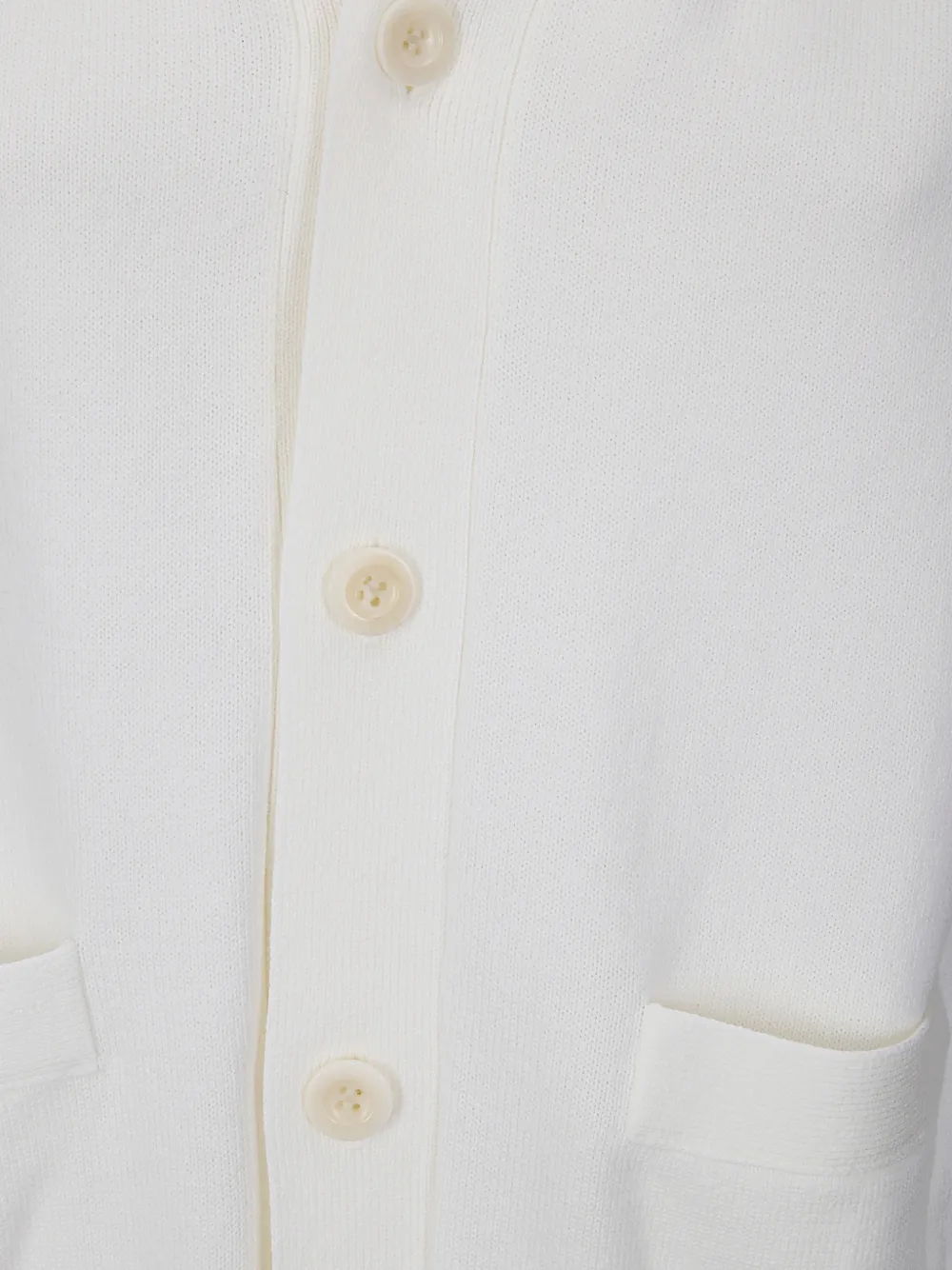 Sacai Knitted Cardigan - White 