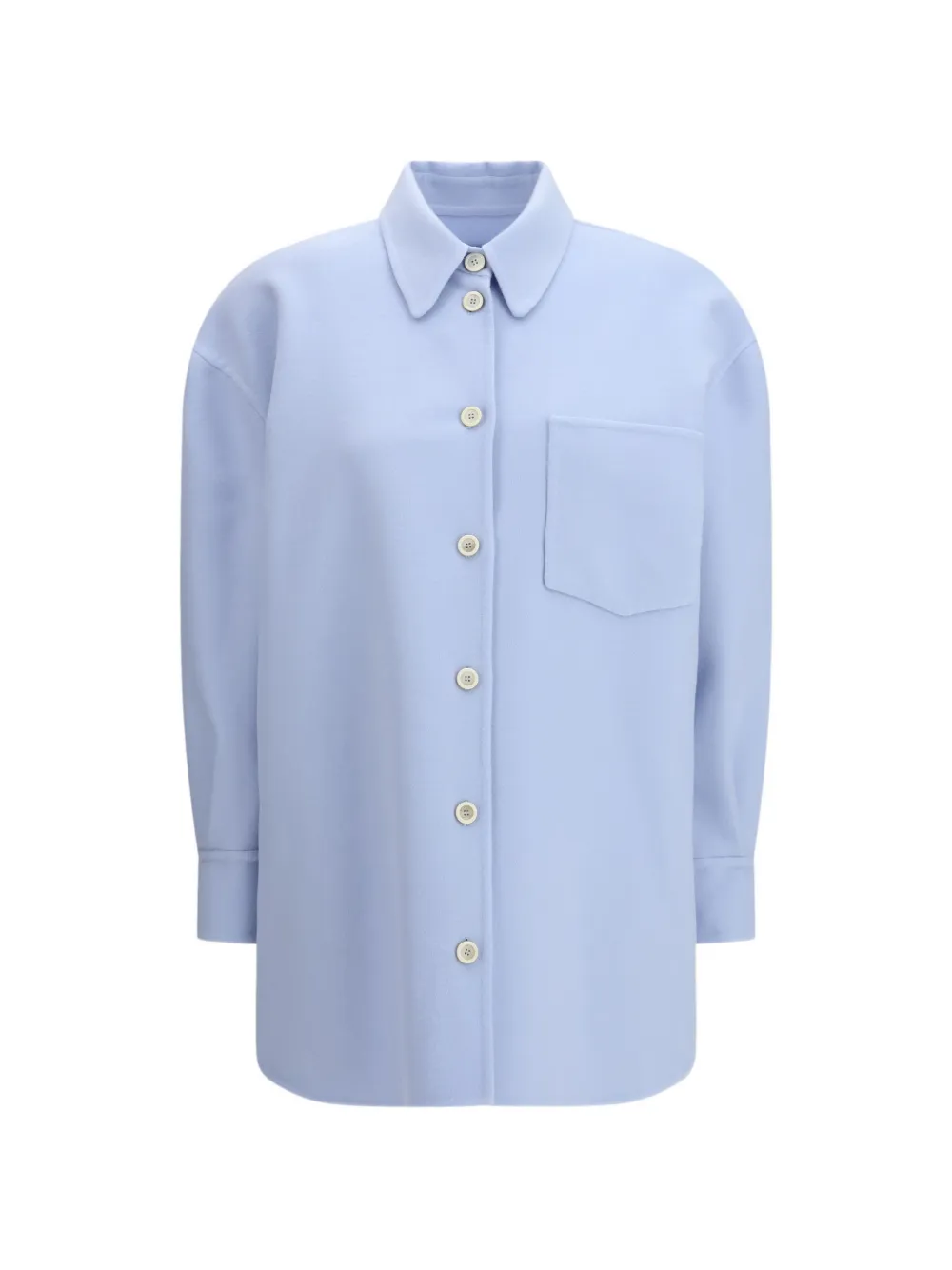 Fabiana Filippi buttoned chest-pocket shirt - Blu